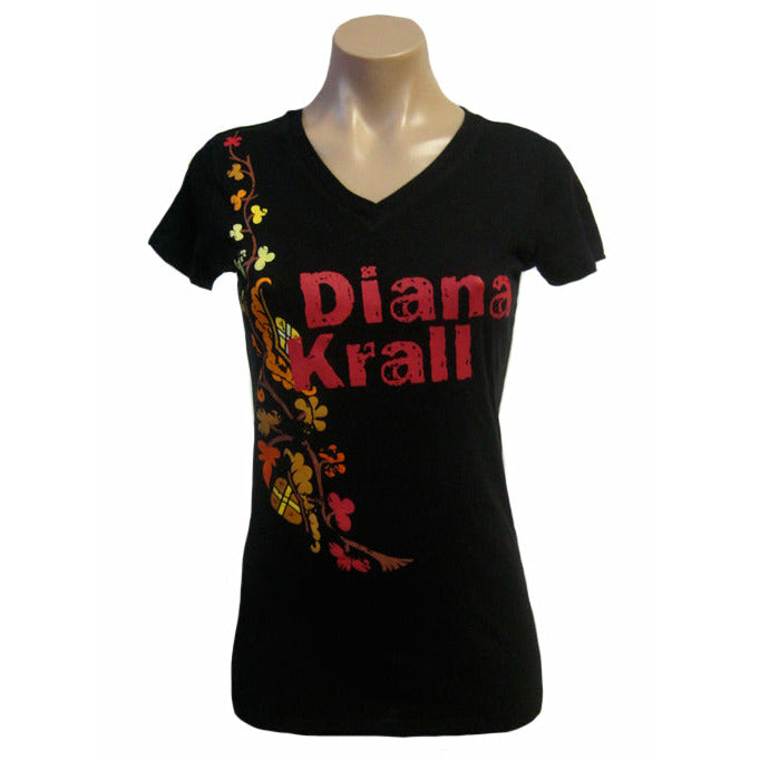 Diana Krall- Vine Women's V-Neck T-Shirt