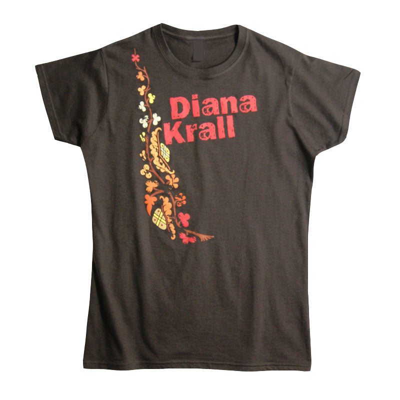Diana Krall- Vine Art Womens T-Shirt