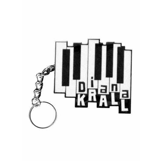 Diana Krall- Metal Piano Keys Keychain